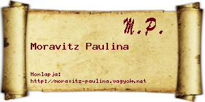 Moravitz Paulina névjegykártya